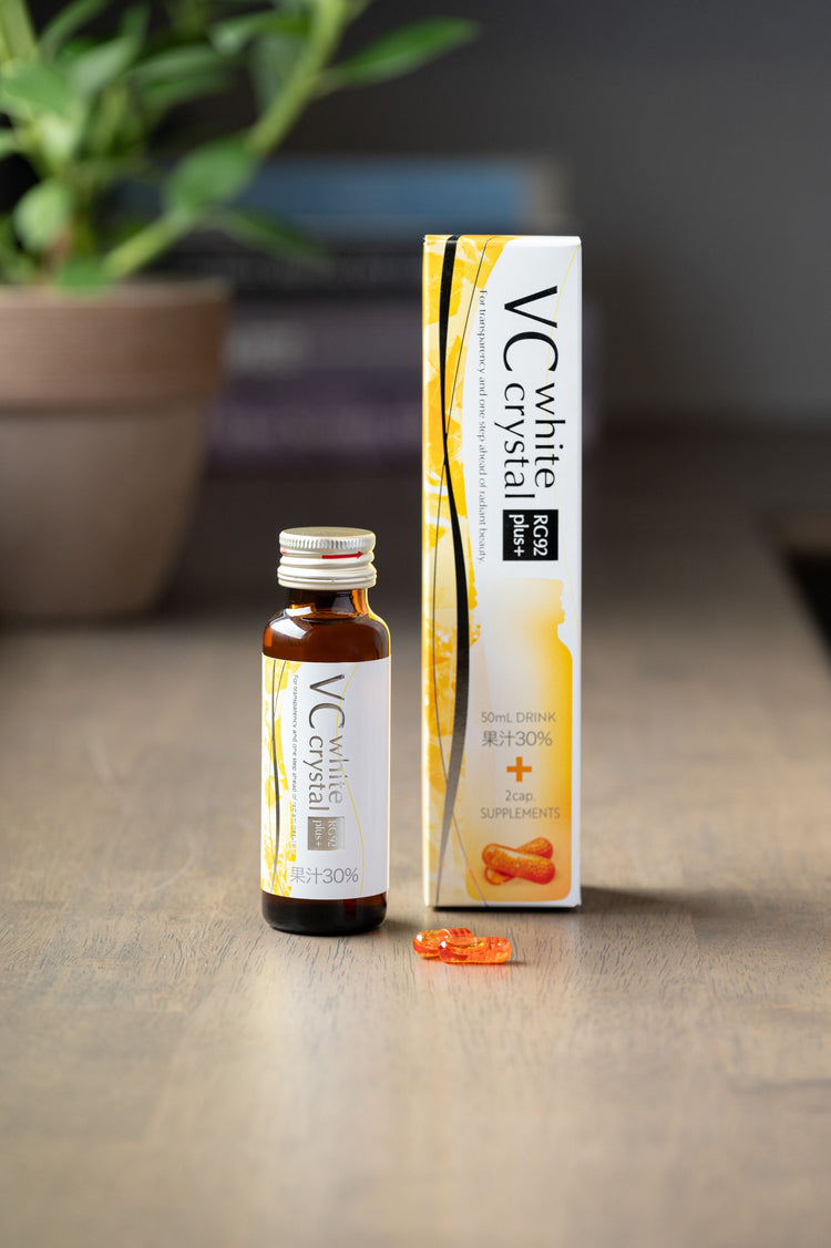 【VC white crystal(ホワイトクリスタル)(RG92plus+)オレンジレモン風味】ドリンク50ml・サプリメント2粒ホワイトクリスタル 1本(ばら売り) SOISHOP