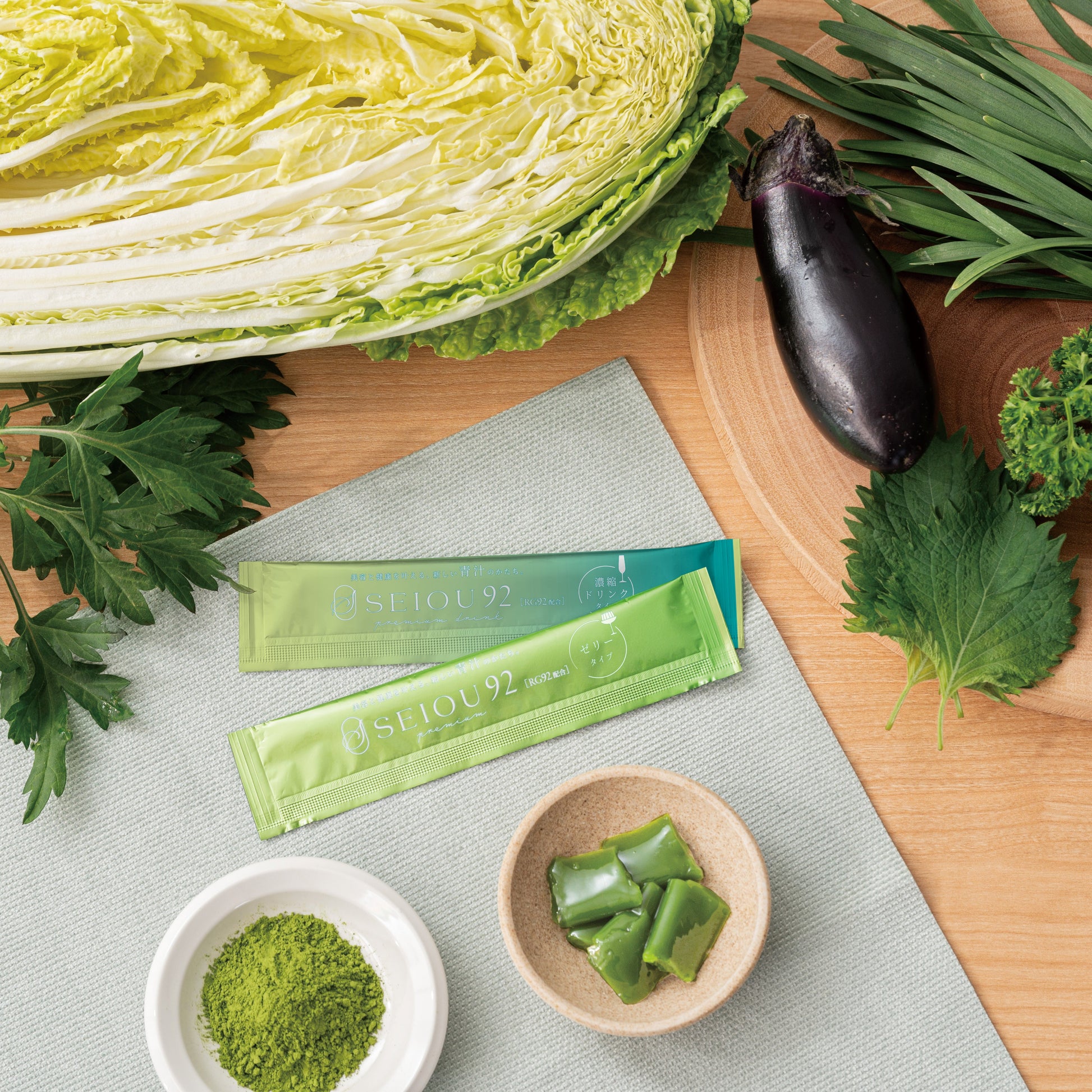 SEIOU92 premium 青汁(ドリンクタイプ or ゼリータイプ）25包入り 2点セット（ゼリー×ドリンク） SOISHOP