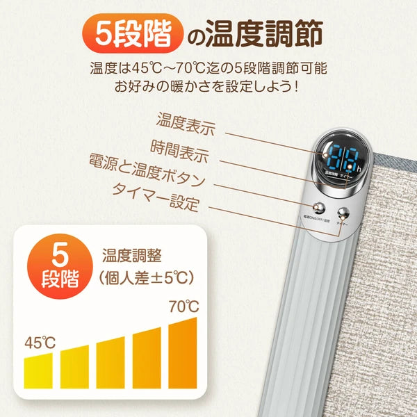 パネルヒーター 360°発熱 ラウンド型 速暖 遠赤外線 デスクヒーター 5段温度調節 自動電源オフ 家電 株式会社ソイズ