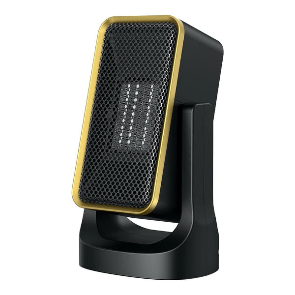 ☆電気ヒーター 小型 足元 セラミックヒーター 1秒即暖 省エネ 角度調整可能 900W 節電 過熱保護 転倒オフ ブラック 家電 株式会社ソイズ