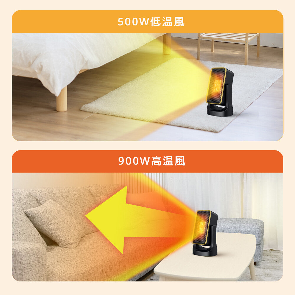 電気ヒーター 小型 足元 セラミックヒーター 1秒即暖 省エネ 角度調整可能 900W 節電 過熱保護 転倒オフ 家電 株式会社ソイズ
