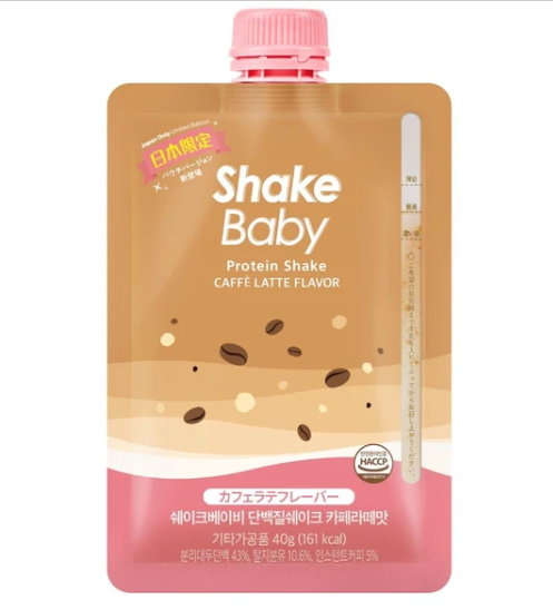 【シェイクベビー】プロテインシェイク＜カフェラテフレーバー＞（パウチ40g） 食品 Medibridge