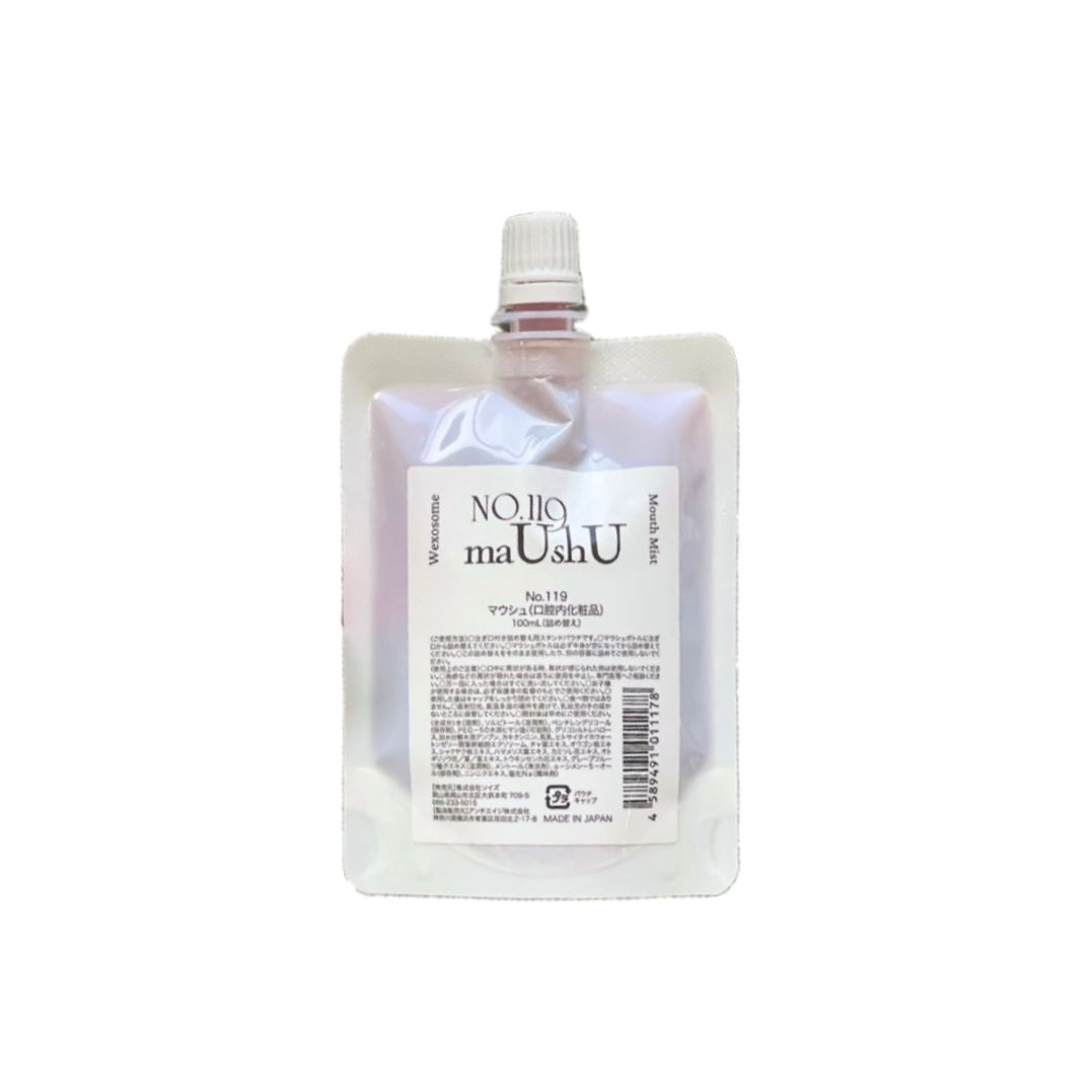 【販売店舗様用】No.119 maUshU(マウシュ)口腔内ケアミスト 100ml 詰替え用 卸売用 株式会社ソイズ