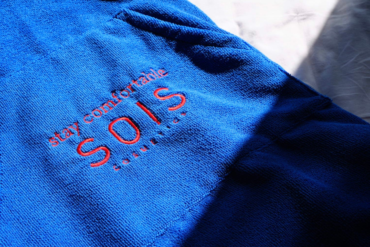 マイクロファイバールームウェア3色展開 ブルー 生活 SOISHOP