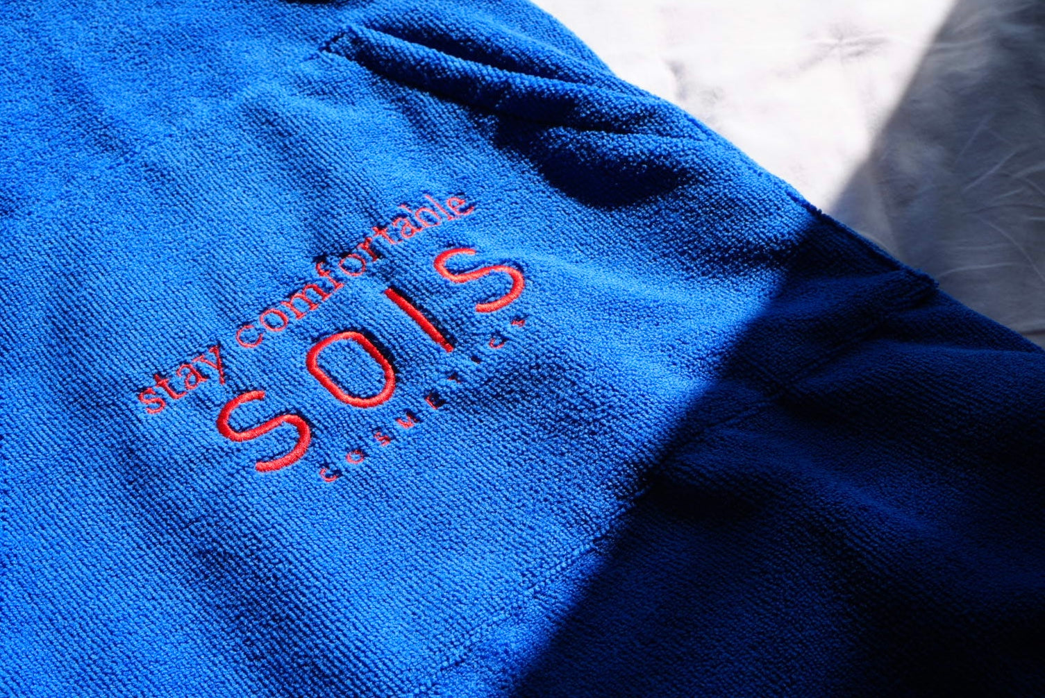 マイクロファイバールームウェア3色展開 ブルー 生活 SOISHOP