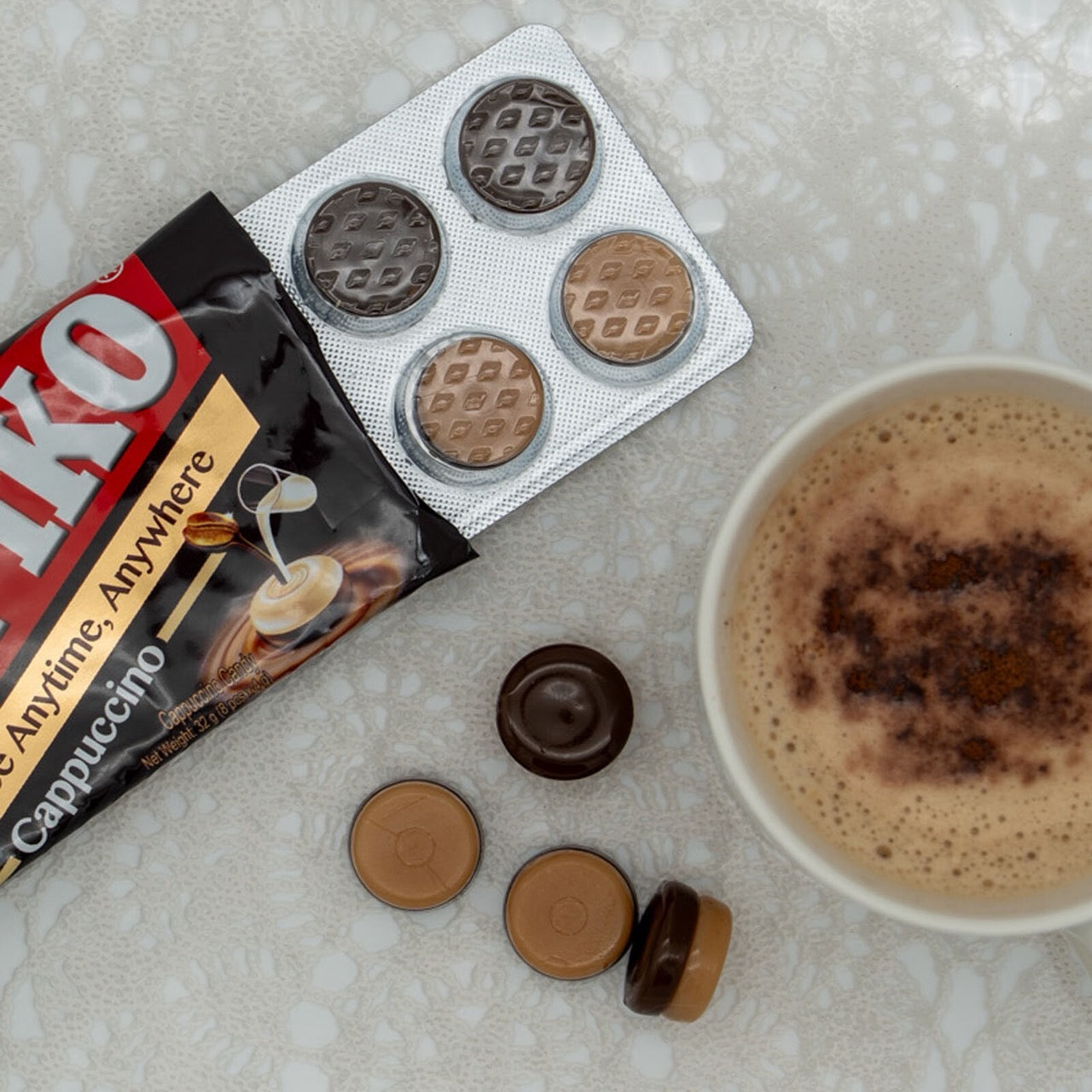 【KOPIKO】コピコ”カプチーノ味”キャンディーブリスター(8粒入り) 食品 コピコ