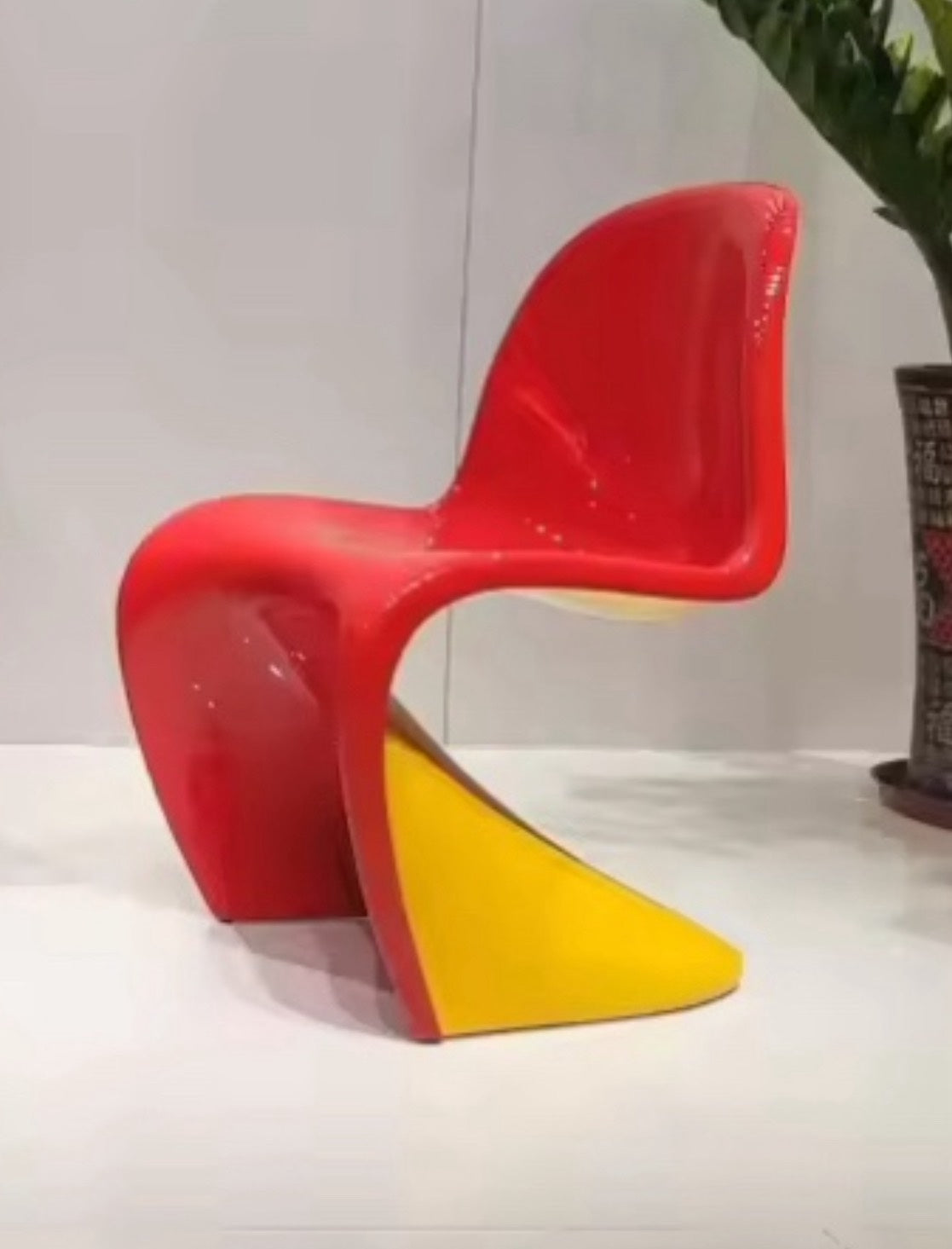 S LINE POP CHAIR（3色） C赤×黄 家具 株式会社ソイズ
