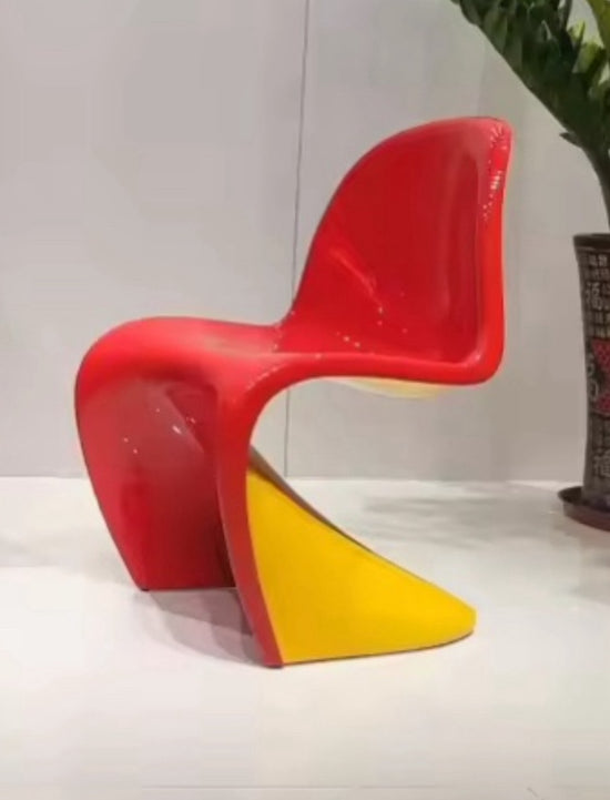 S LINE POP CHAIR（3色） C赤×黄 家具 株式会社ソイズ