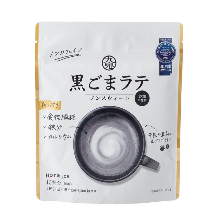 黒ごまラテ ノンスウィート（砂糖不使用） 100g（10杯分） ノンカフェイン 食品 SOISHOP