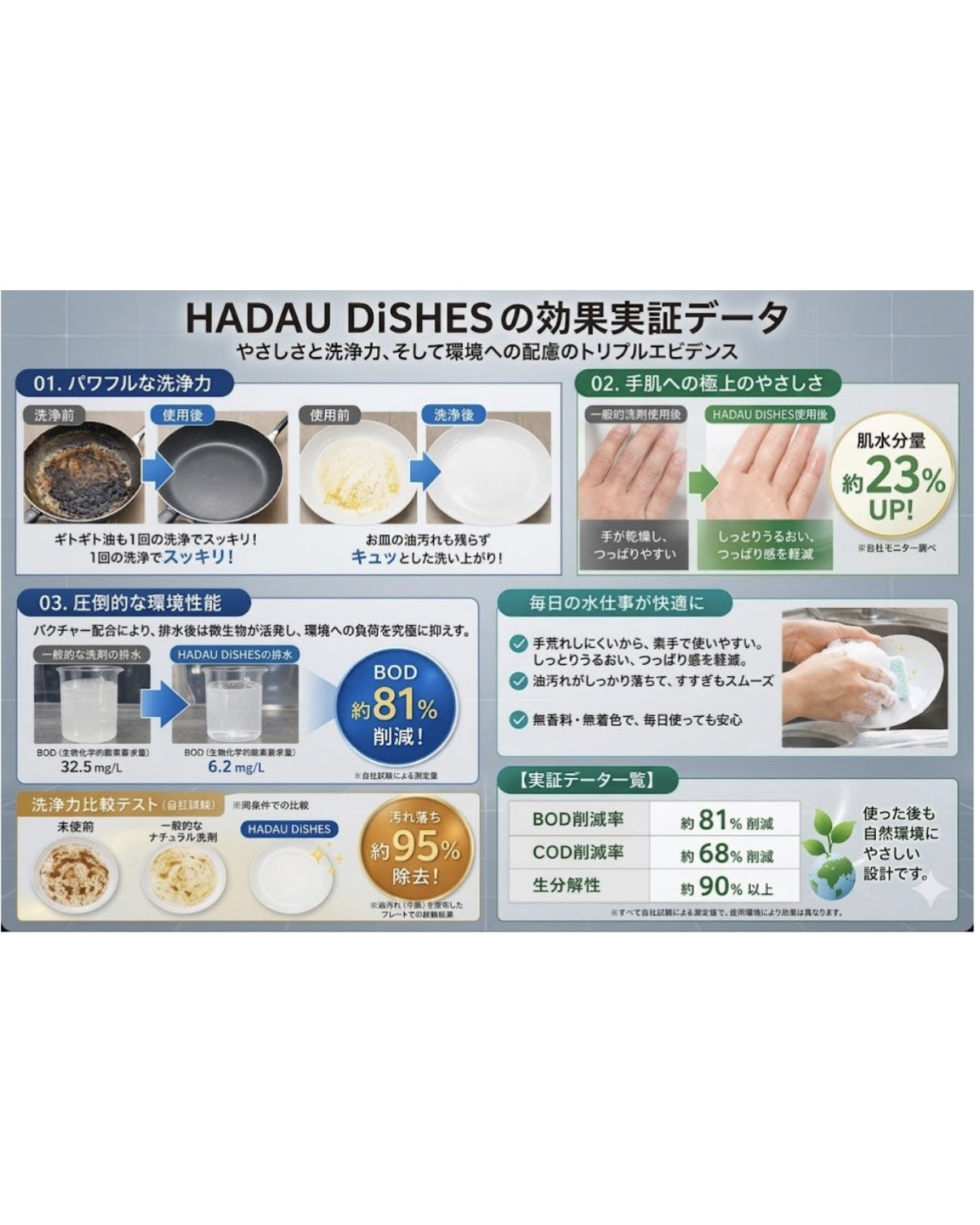 SOISupero HADAU DiSHES（ハダウ ディッシーズ）【台所用合成洗剤】900ml 洗剤 株式会社ソイズ